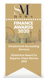 SME News Finance Awards 2020, Christchurch Accounting Services, Distinction Award for Superior Client Service 2020